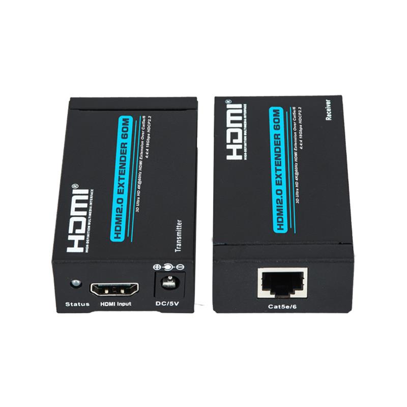 Nieuw product V 2.0 HDMI-extender 60 m via single cat5e \/ 6 ondersteunt Ultra HD 4Kx2K @ 60Hz HDCP2.2