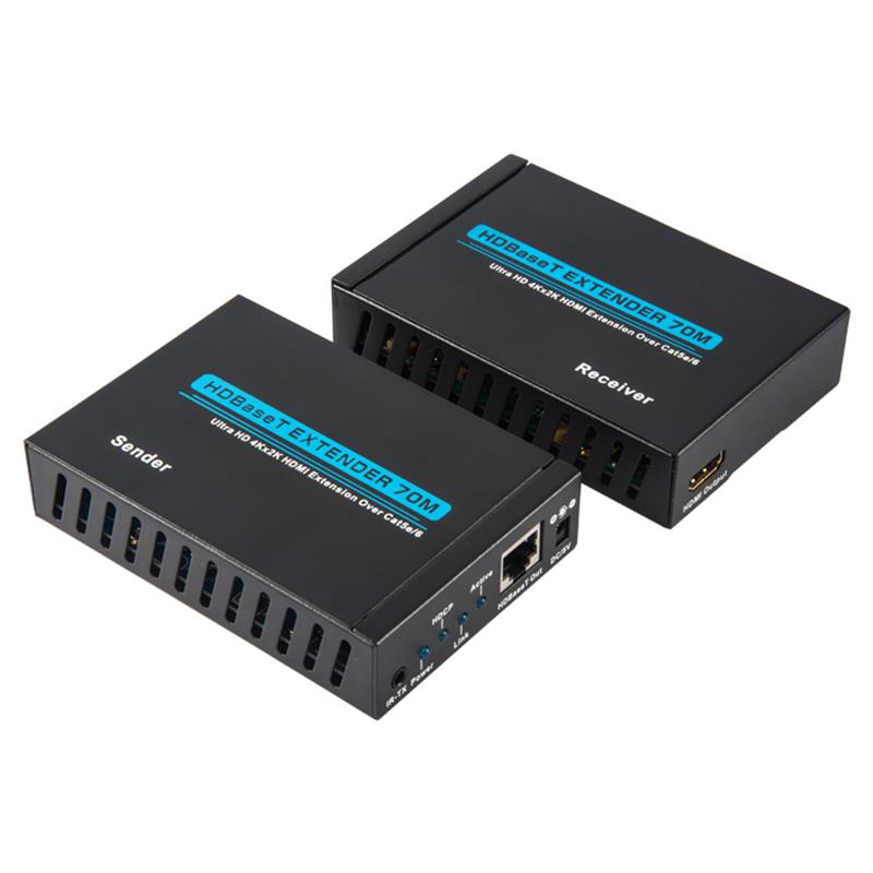 V1.4 4K HDBaseT HDMI Extender 100m over single cat5e/6 kabel 70m@4Kx2K/30Hz,100m@1080P/60Hz