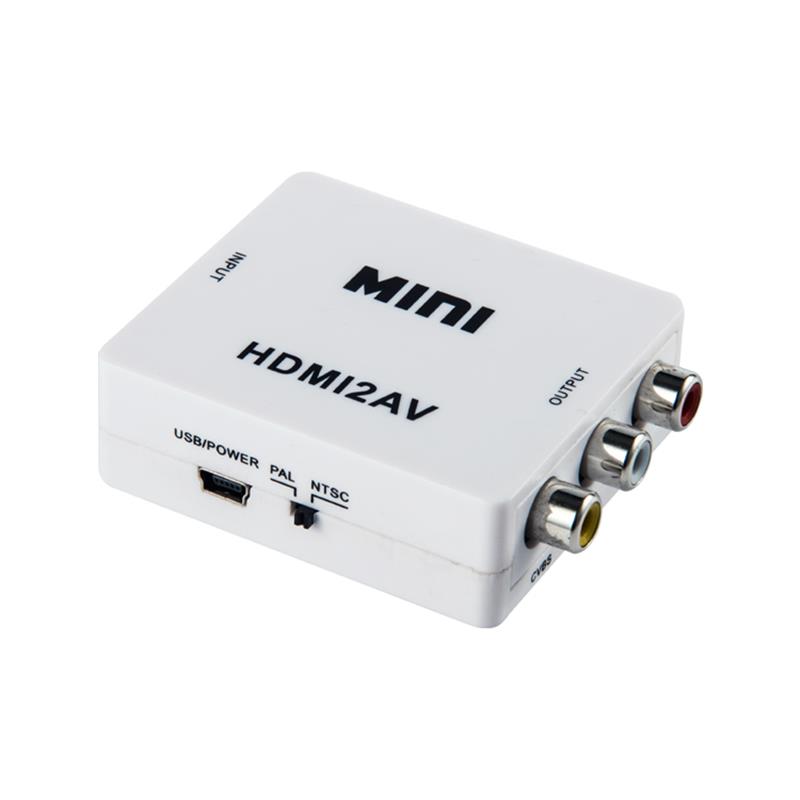 Mini formaat HDMI naar AV \/ RCA converter 1080P