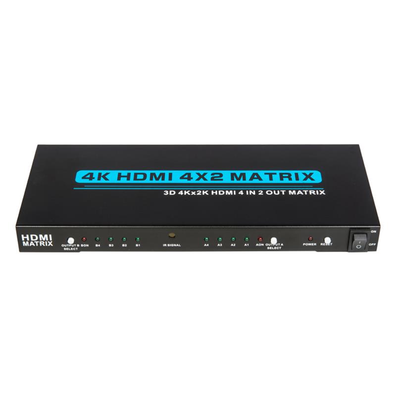 V1.4 4K \/ 30Hz HDMI 4x2 Matrix met EDID-ondersteuning 3D Ultra HD 4Kx2K