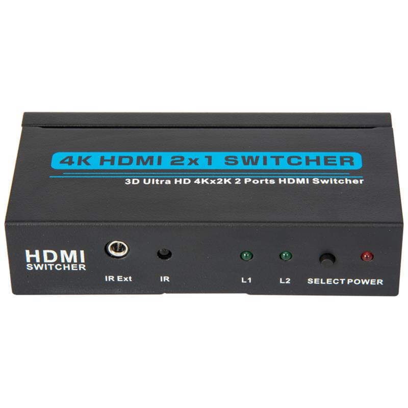 V1.4 4K \/ 30Hz HDMI 2x1 Switcher Ondersteuning 3D Ultra HD 4K * 2K \/ 30Hz
