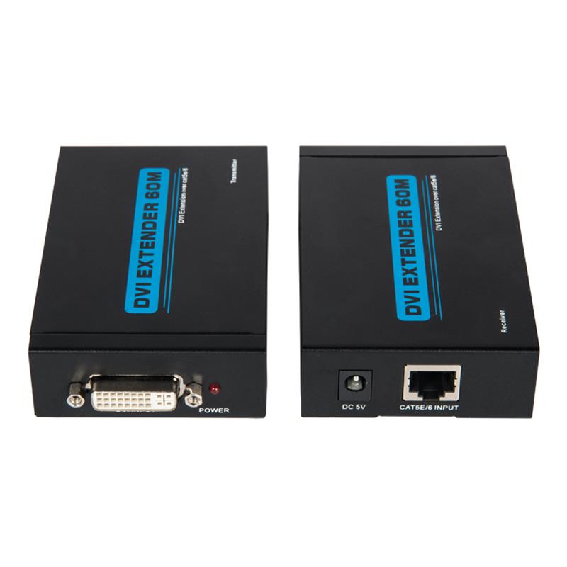V1.3 1080P DVI-extender over enkele cat5e \/ 6 tot 60m